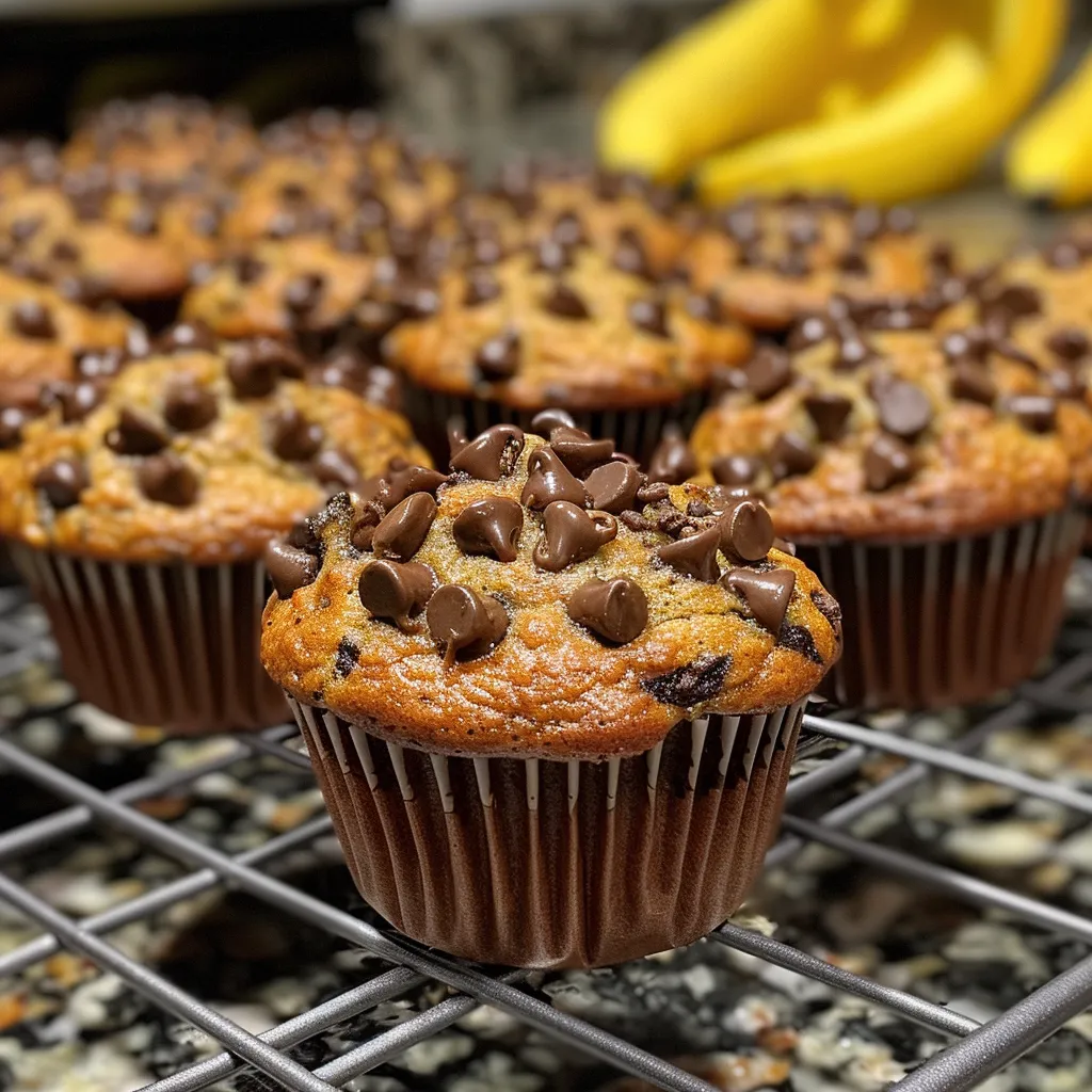 Chocolate Chip Banana Bread Muffins