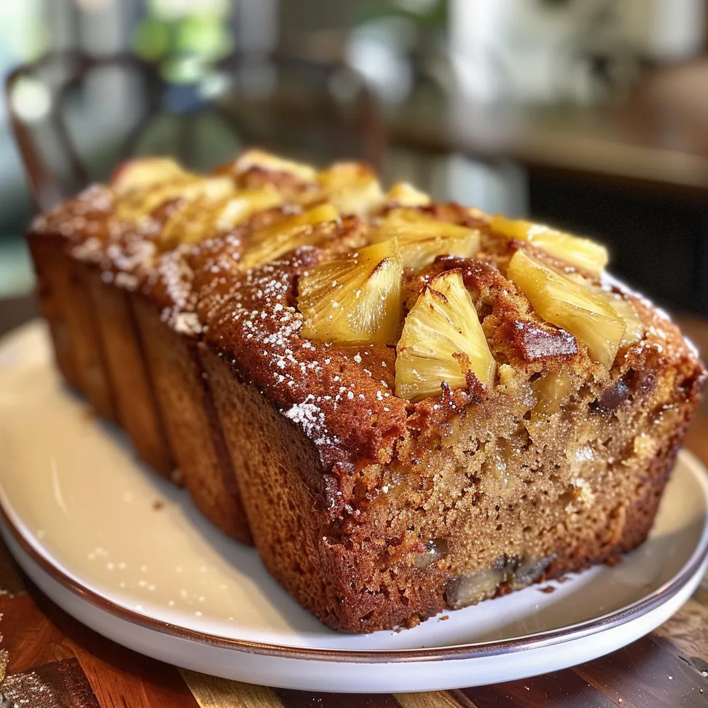 Hawaiian Pineapple Banana Bread Recipe