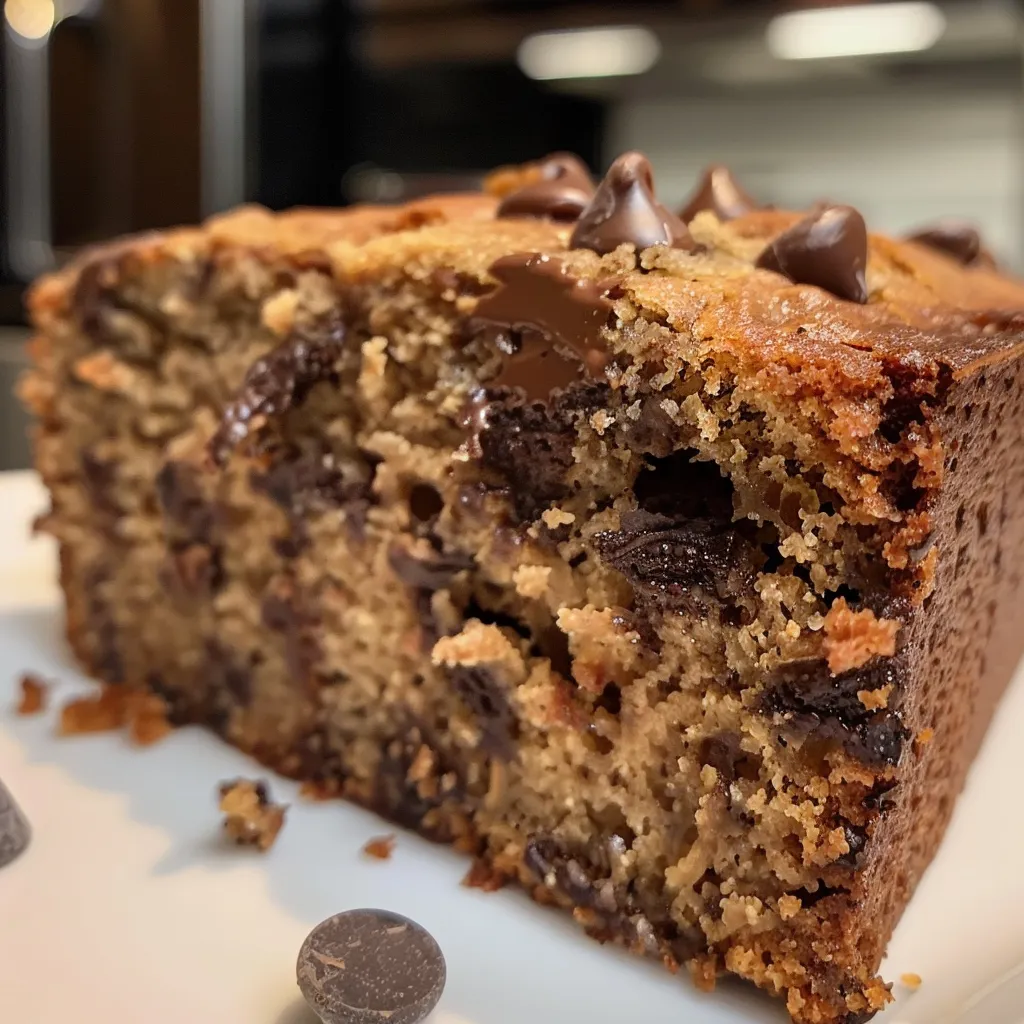 Chocolate Chip Coconut Flour Banana Bread