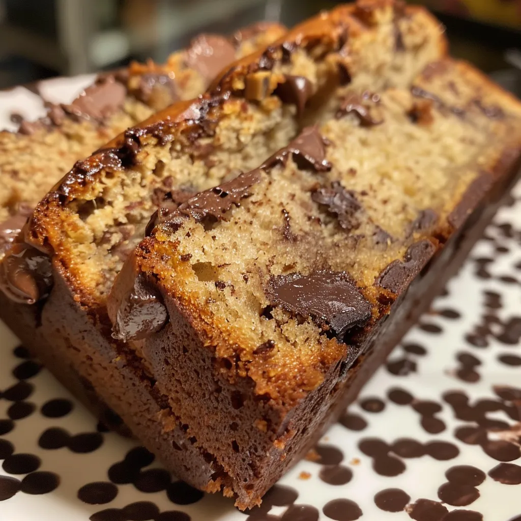 Brown butter chocolate chip banana bread