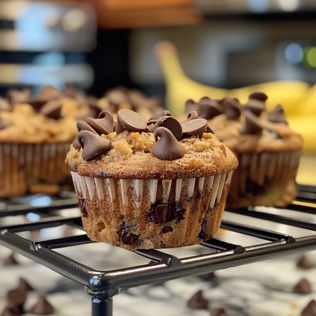 Chocolate Chip Banana Bread Muffins