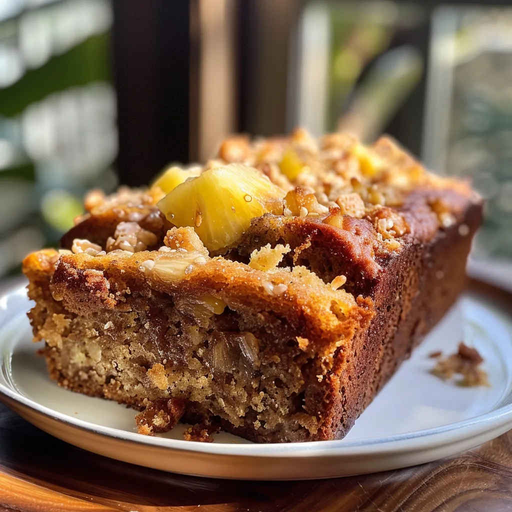 Hawaiian Pineapple Banana Bread Recipe
