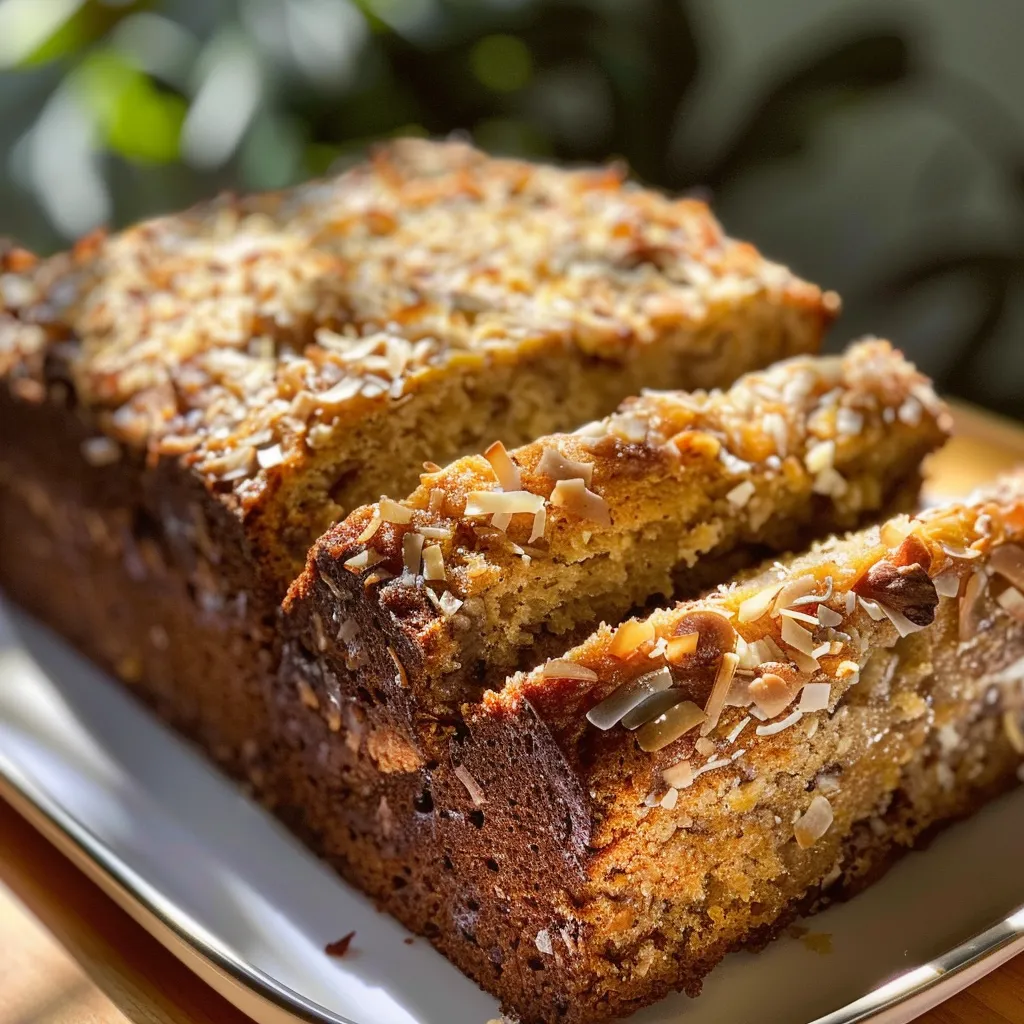 Easy Coconut Banana Bread