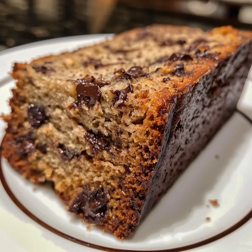 Healthier Chocolate Chip Banana Bread Recipe