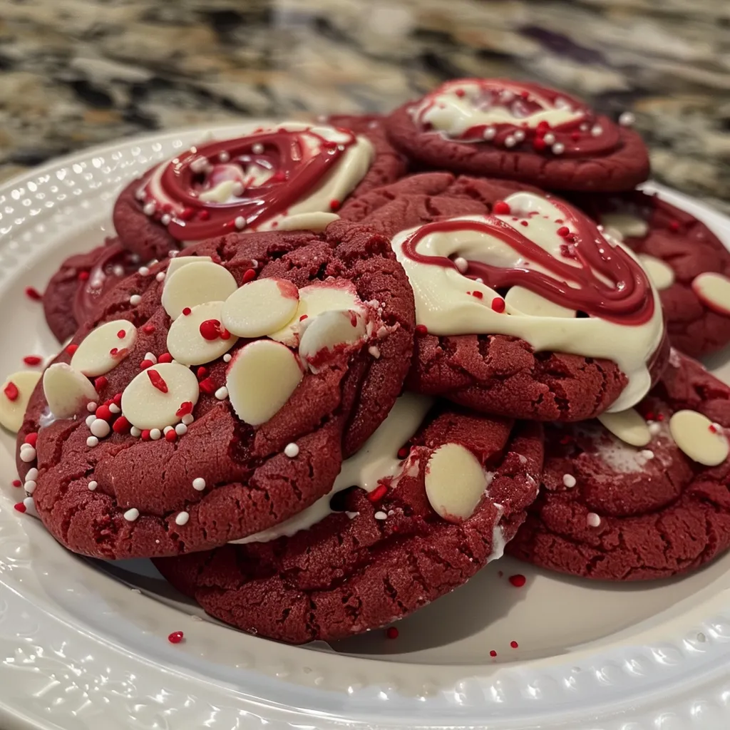 Easy Hershey's Red Velvet Blossoms Cookies