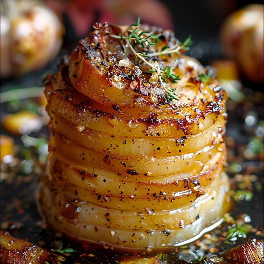 A beautifully arranged plate of autumn-inspired dishes, showcasing vibrant colors and textures under soft natural light.